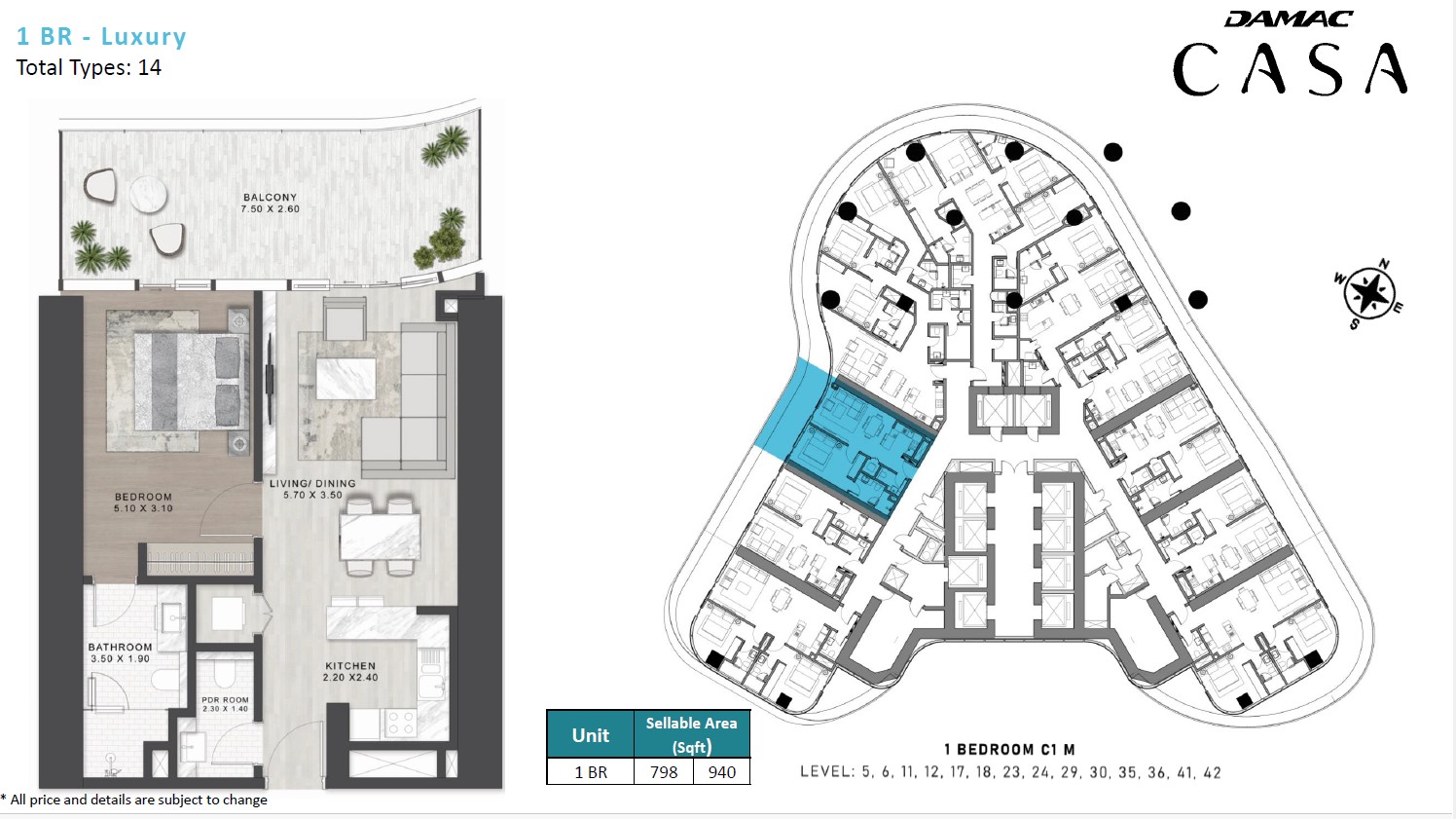 Damac Casa Tower | Dubai, United Arab Emirates